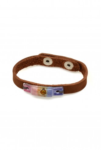 Skinny Glass & Suede Bracelet Skinny Glass & Suede Bracelet